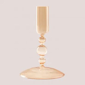 Piana Glazen Kandelaar Oranje Mousse Perzik - Sklum