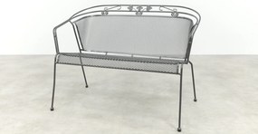 Elegance strekmetaal 2-zits tuinbank - Antraciet