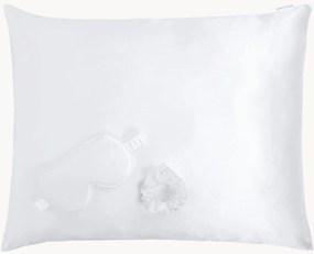 Zijden slaapset White M, 3-delig