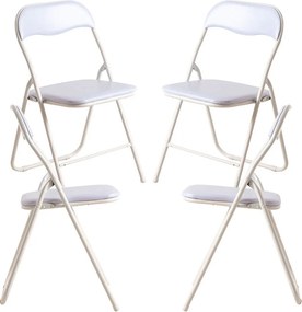 Pack 4 opklapbare Stoelen voor keuken en evenementen Niza Basic