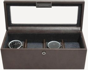 Horlogedoos Men's Brown voor 4 horloges