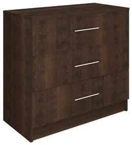 vidaXL Ladekast 71x35x68 cm spaanplaat gerookt eikenkleurig