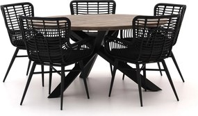 Diningset Intenso  | 5 personen | Tuinset teakhout | 6-delig | 150cm | Kees Smit Tuinmeubelen