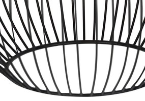 Design ronde hanglamp zwart 30 cm - Dos