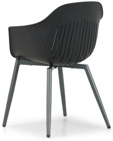Tuinstoel Kunststof Grijs-antraciet Lifestyle Garden Furniture Lissabon