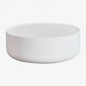 Ronde Salontafel Ø80 Cm In Cement Darwys Wit - Sklum