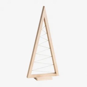 Houten Kerstboom Elwood Bruin – Natuurlijk Hout & ↑60 Cm - Sklum