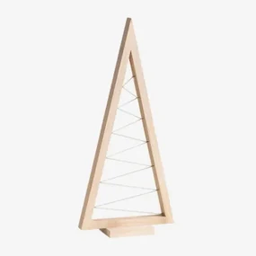 Houten Kerstboom Elwood Bruin – Natuurlijk Hout & ↑60 Cm - Sklum