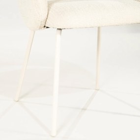 By-Boo Story Wit-frame Eetkamerstoel Beige