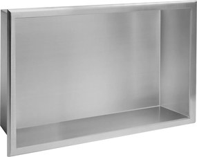 bathroom shelf 30x45 steel brush