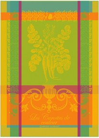 Jacquard theedoeken Carottes De Couleur Zeste, 4-delig