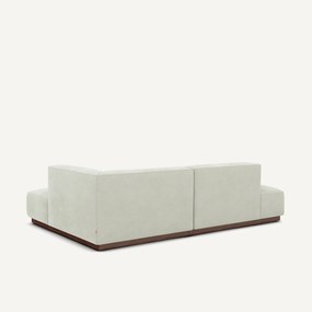 Rechter hoekbank in stonewashed fluweel, JACOPO