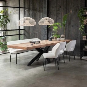 DTP Home Masterpiece Einstein Teak Eettafel Hongaarse Punt 260 Cm - 260 X 100cm.