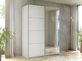 Kledingkast Comfivo Granium I, Wit, 210x150x60cm, 142 kg, Kledingkast deuren: Schuivend