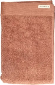 Handdoek, recycled katoen, terraroze, 70 x 140 cm
