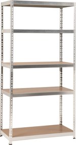 Practo Home heavy duty 848 galva - Opbergrek hout/galva - 50x100x200cm