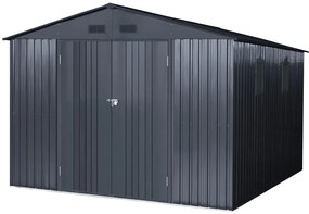 Metalen gereedschapshuisje Helsinki 3 x 3,7 m StoreBoss antraciet