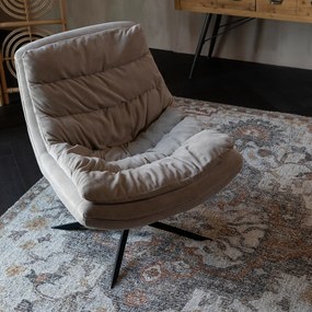 Dutchbone Vince Ribstof Fauteuil Beige