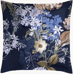 Katoensatijnen kussenslopen Bouquet d'Hortensias, 2-delig