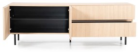 Eleonora Thomas Modern Tv-meubel Licht Eikenhout 170 Cm - 170x42x55cm.