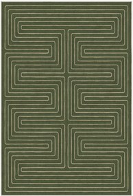 Wasbaar laagpolig vloerkleed Labyrinth van Jonathan Adler