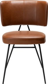 Dan-Form Roost Design Eetkamerstoel Bruin Vintage Kunstleer