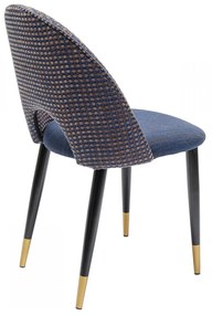 Kare Design Hudson Design Eetkamerstoel Blauw