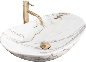 Opzetwastafel Rea Royal Shiny Aiax Marmur