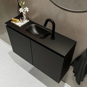 Mondiaz Ture 80cm toiletmeubel urban met wastafel urban midden 1 kraangat