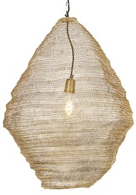 Eettafel / Eetkamer Oosterse hanglamp goud 60cm - NidumOosters E27 rond Binnenverlichting Lamp