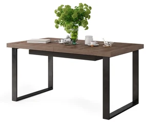 AVELLA Bruin Eik - LOFT TAFEL VOOR WOONKAMER/EETKAMER UITKLAPBAAR TOT 3,1 m!