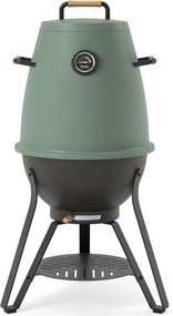 Kandu Cooking 41 houtskoolgrill - Jungle Green - Vertical Cooking BBQ - Ø58 x H95 cm