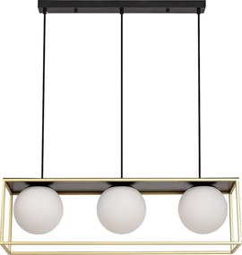 Plafondlamp Zwart Goud APP1164-3CP