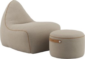 Sackit Stoel & Pouf Indoor - Teddy Beige