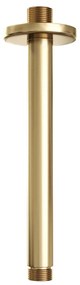 Brauer Gold Edition thermostatische inbouw regendouche met 3 standen handdouche, plafondarm en hoofddouche 20cm set 59 messing geborsteld PVD