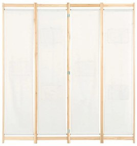 vidaXL Kamerscherm met 4 panelen 160x170x4 cm stof crème