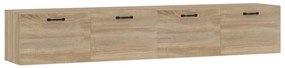 vidaXL Wandkasten 2 st 100x36,5x35 cm bewerkt hout sonoma eikenkleurig