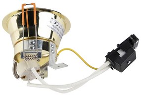 Set van 6 Moderne inbouwspot goud - Dept