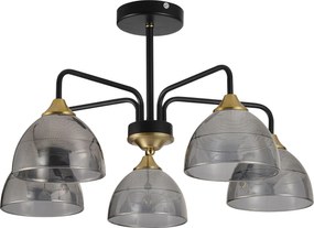 Hanglamp G085-5C BLACK GREY