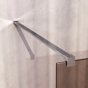 Brauer Oblivion inloopdouche bronsglas 90cm chroom