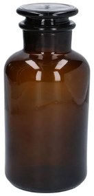 Apothekerspot, glas, bruin,Ø 10 x 21,5 cm