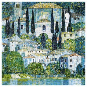 Kunstreproductie Church in Cassone (1913), Gustav Klimt