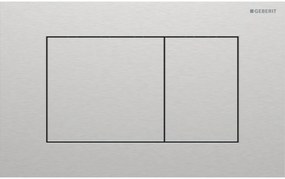 Geberit Sigma 40 bedieningspaneel square geborsteld RVS voor Sigma reservoirs 8cm (UP720) en 12cm (UP320)
