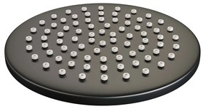Brauer Black Edition thermostatische inbouw regendouche met 3 standen handdouche, gebogen muurarm en hoofddouche 20cm set 81 zwart mat