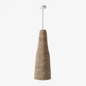 Jessica Hangende Buitenplafondlamp Natuurlijk - Wit & Ø25 Cm - ↑75 Cm Jessica - Sklum
