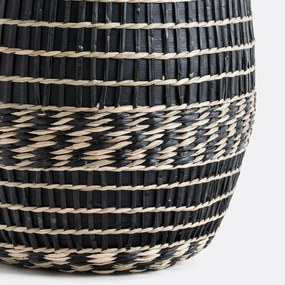 Decoratieve kruik in bamboe H53 cm, Plooming