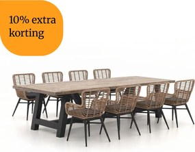 + 10% kassakorting | Diningset Intenso | 8 personen | Tuinset teakhout | 9-delig | Kees Smit Tuinmeubelen