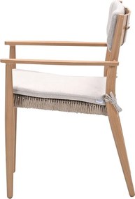 Garden Impressions Lily tuinset 7-delig light teak look - Kasper tuintafel 220x93 cm