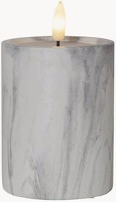 LED-blokkaars Flamme Marble met timerfunctie