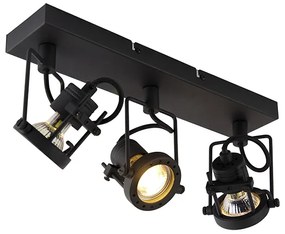 Smart spot zwart 3-lichts incl. Wifi GU10 - Suplux